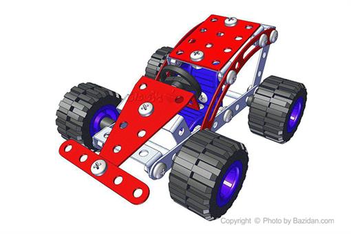 اسباب-بازی-سازه فلزی ٢ مدل ماشین مسابقه