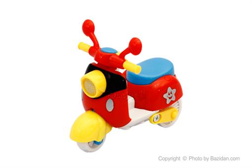 اسباب-بازی-موتور سیکلت وسپا قدرتی قرمز