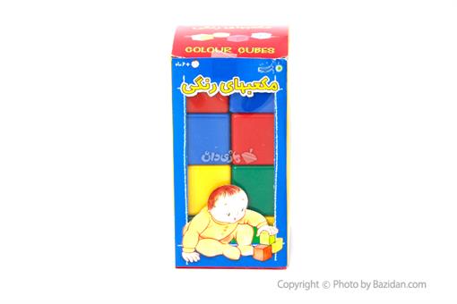 اسباب-بازی-مکعب رنگی بزرگ با فرزندان