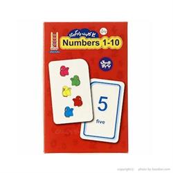 اسباب-بازی-٢٠ عدد کارت یادگیری اعداد ١ تا ١٠ انگلیسی
