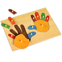 اسباب-بازی-پازل چوبی دست پین دار