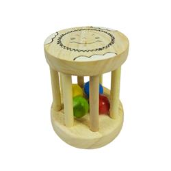 اسباب-بازی-جغجغه توپی چوبی