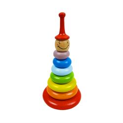 اسباب-بازی-حلقه هوش آبی قرمز چوبی